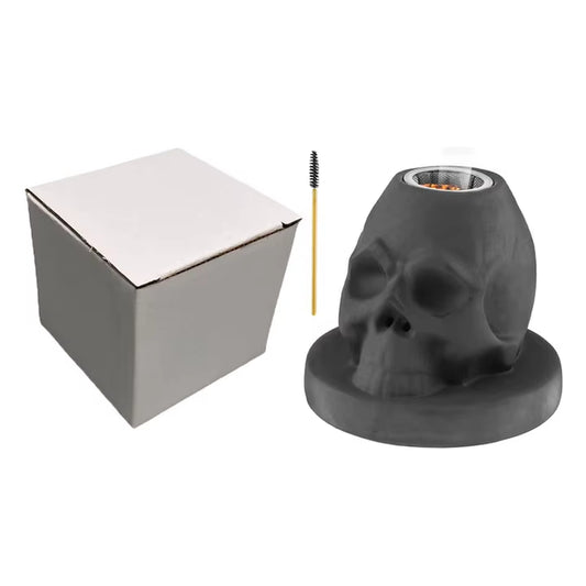 Skull Shape Cocktail Smoker Kit Ceramics Whiskey Smoker Infuser Kit Old Fashioned Drink Smoker Kit Birthday Gifts for Men Dad